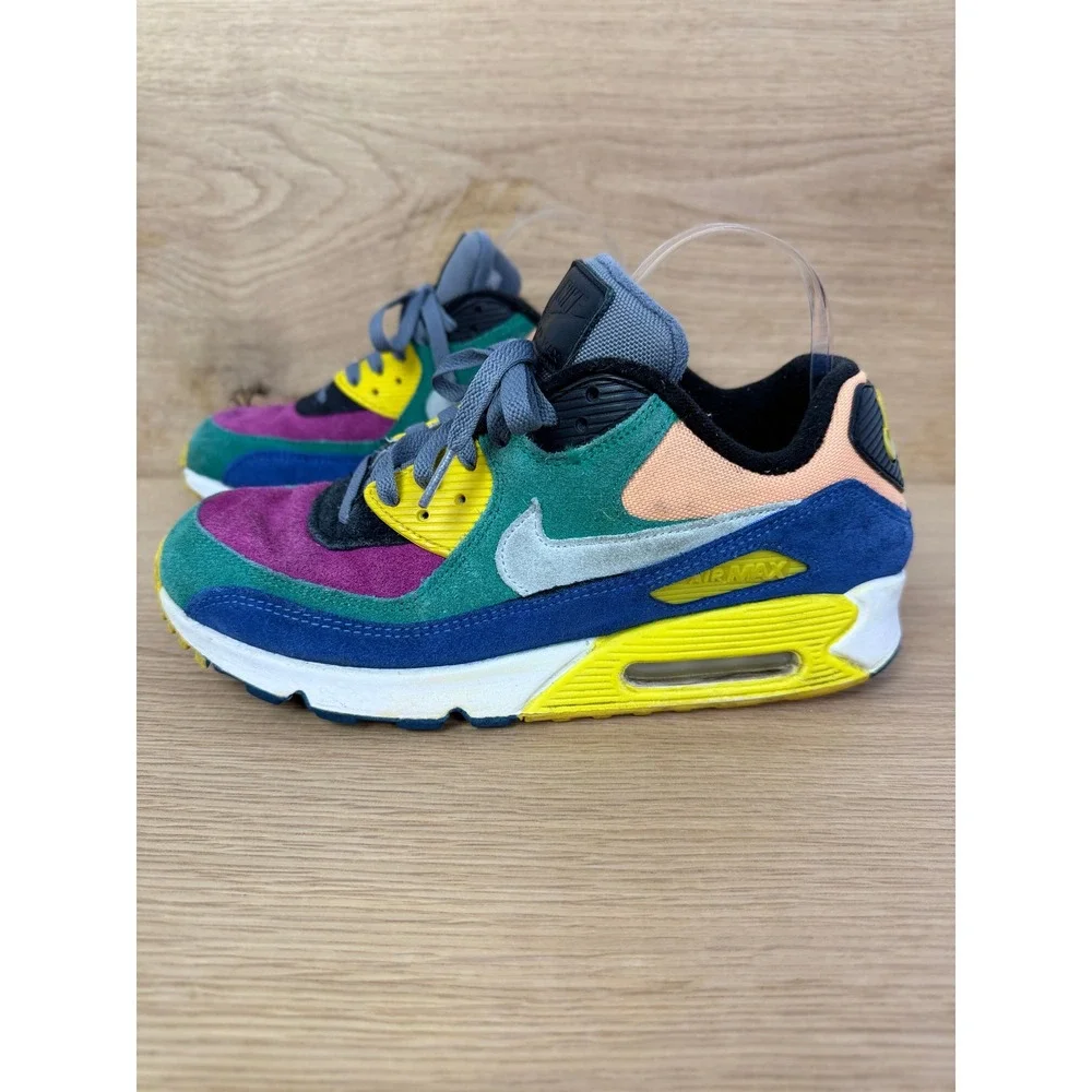 Nike Air Max 90 Running‎ Shoes Sneakers Multi Color Mens Size 9 CD0917-300
